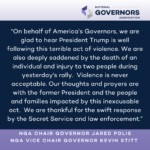Governors Condemn Terrible Act of Violence