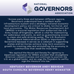 Governors Applaud Passage of Bipartisan Water Resources and Economic Development Legislation