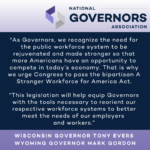 Governors Call on Congress to Pass ‘A Stronger Workforce for America Act’