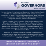 States Request Full Congressional Funding of Disaster Relief Fund, Passage of Disaster Management Costs Modernization Act.