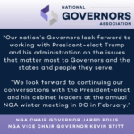 NGA Discusses Top Priorities with President-Elect Trump